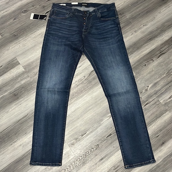 36/34 Jack and Jones Jeans Slim/Glenn Blue Denim - Picture 6 of 9